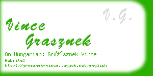 vince grasznek business card